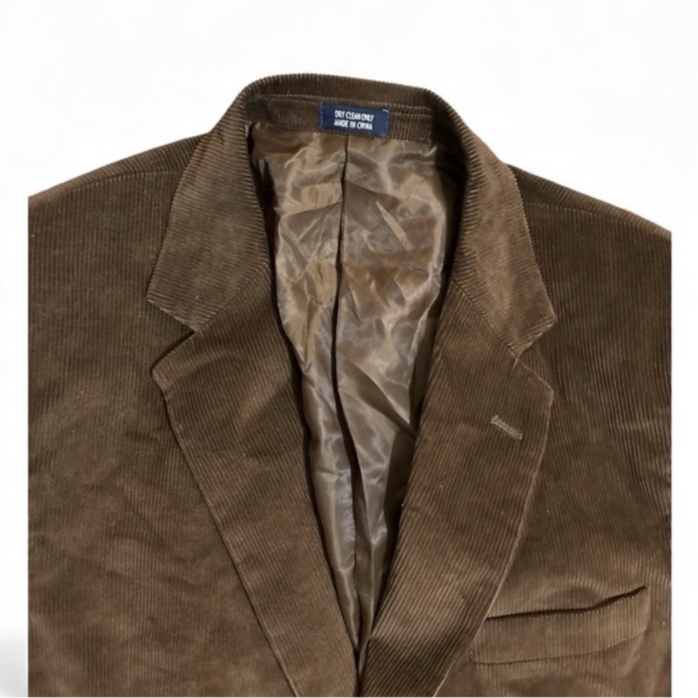 Meeting Street 44R Cotton Brown Corduroy Blazer Sport Coat Suit Jacket - Picture 2 of 10